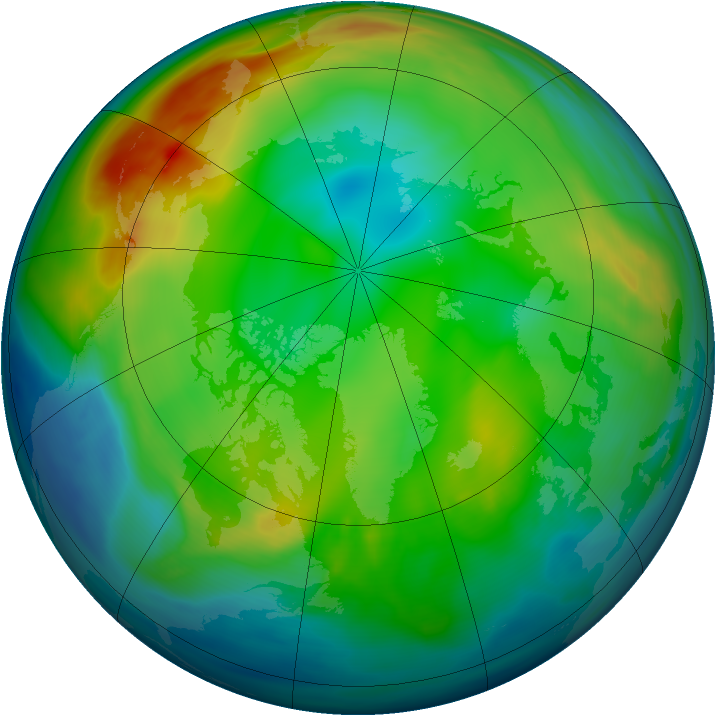 Arctic ozone map for 10 December 2004